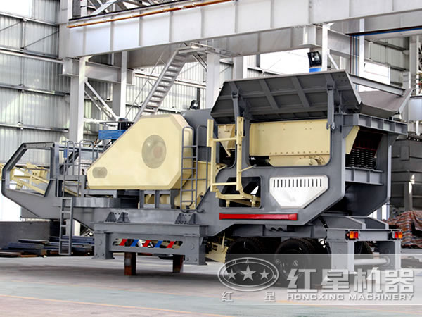 移動式建筑垃圾破碎機(jī)實拍圖