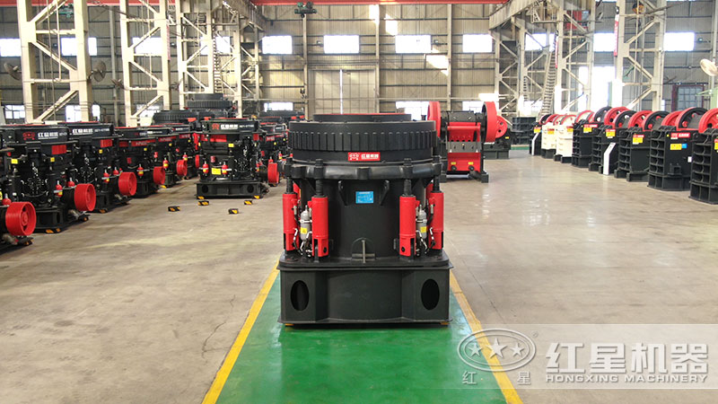300型圓錐破碎機型號及參數(shù)，一小時能生產(chǎn)多少噸石子？